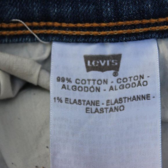 LEVIS 515 BERMUDA SHORTS WOMENS SIZE 16 CUFFED BELOW WAIST BLUE DENIM STRETCH - Picture 5 of 8